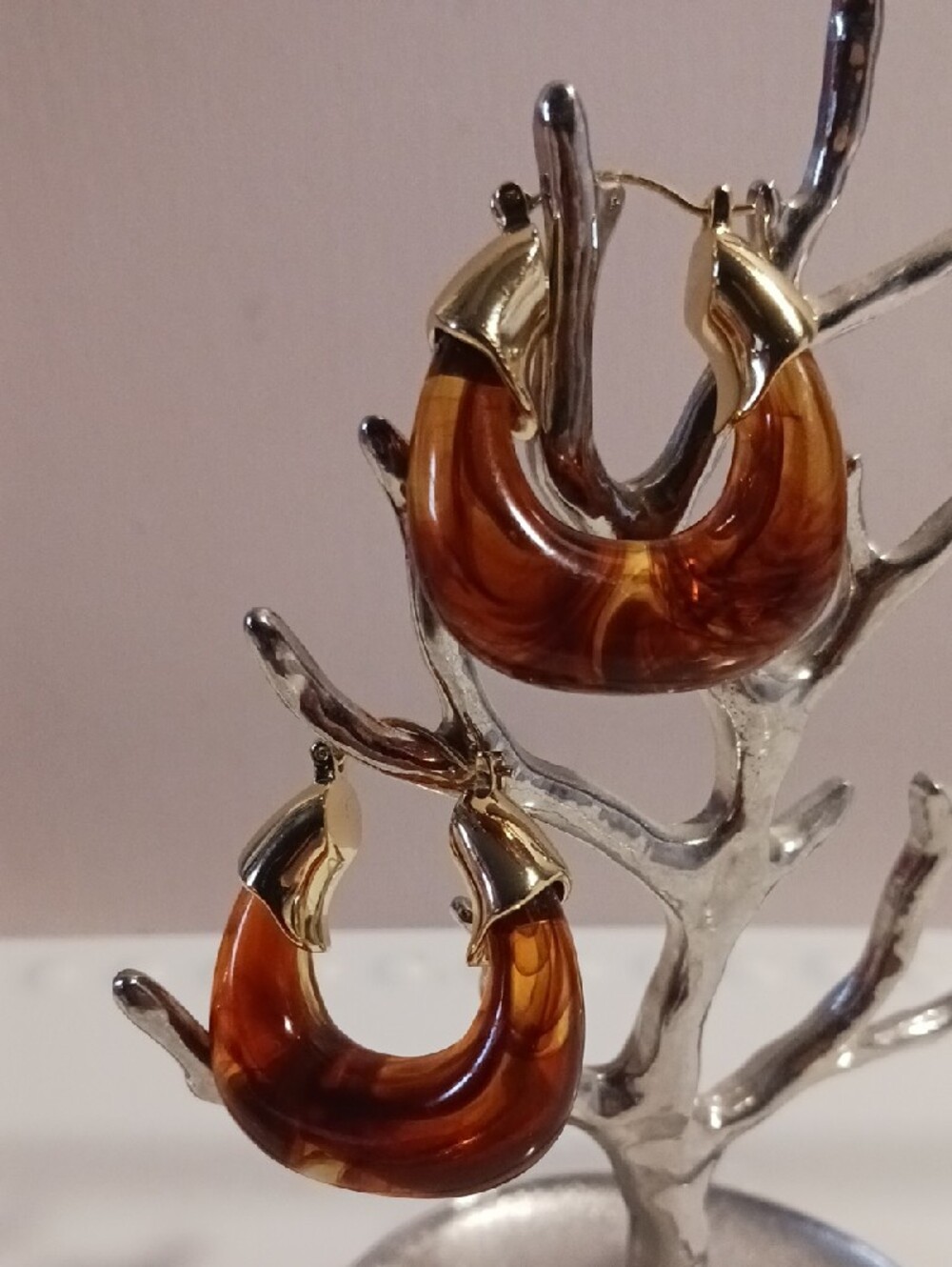 Chic! House Of Harlow Gold-Tone Amber Drop Earrings - Women Jewelry *New*